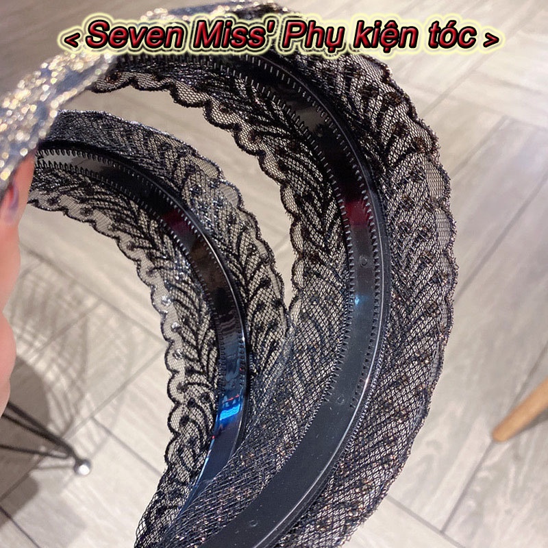 Băng Đô Ren Co Giãn Chống Trượt Cho Bé Gái