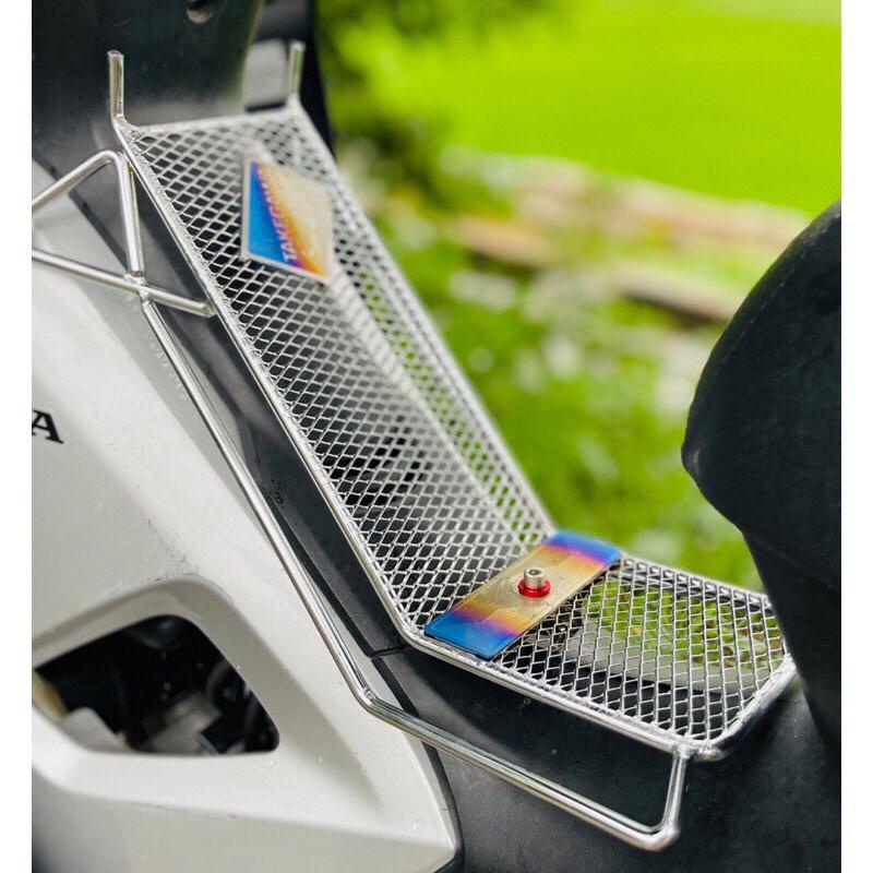 Baga lưới Xiken Inox Sáng Bóng gắn xe máy Wave 50cc-100cc-110cc, Dream
