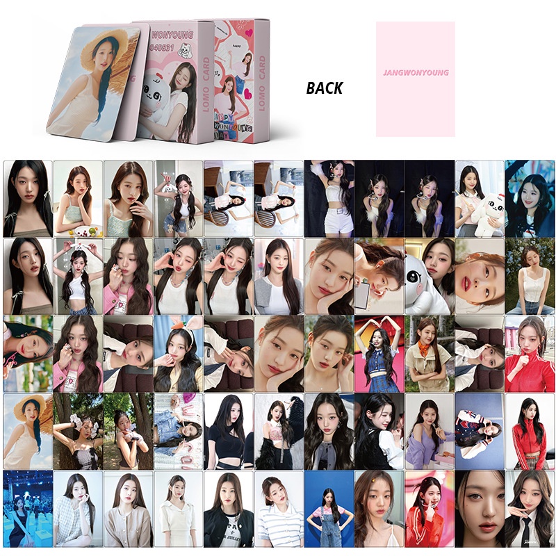Set 50-55 Tấm Thẻ Ảnh lomo laser liz leeseo rei gaeul kpop