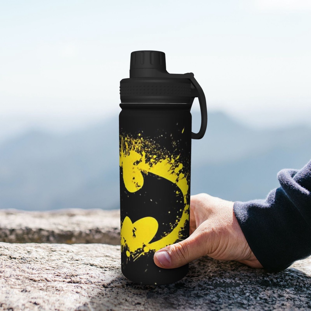 Bình Nước Giữ Nhiệt 18oz Bằng Thép Không Gỉ Họa Tiết batman