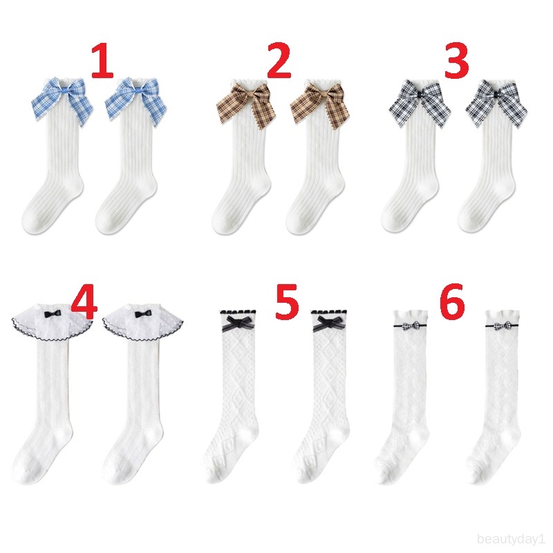 Vớ cotton Đính Nơ Mới Cho Bé Gái