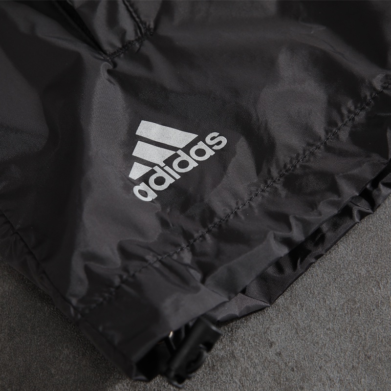 Áo Khoác Gió adidas Chính Hãng 100% Phối Lưới Có Nón Trùm Phối Khóa Kéo Cá Tính Cho Nam Và Nữ