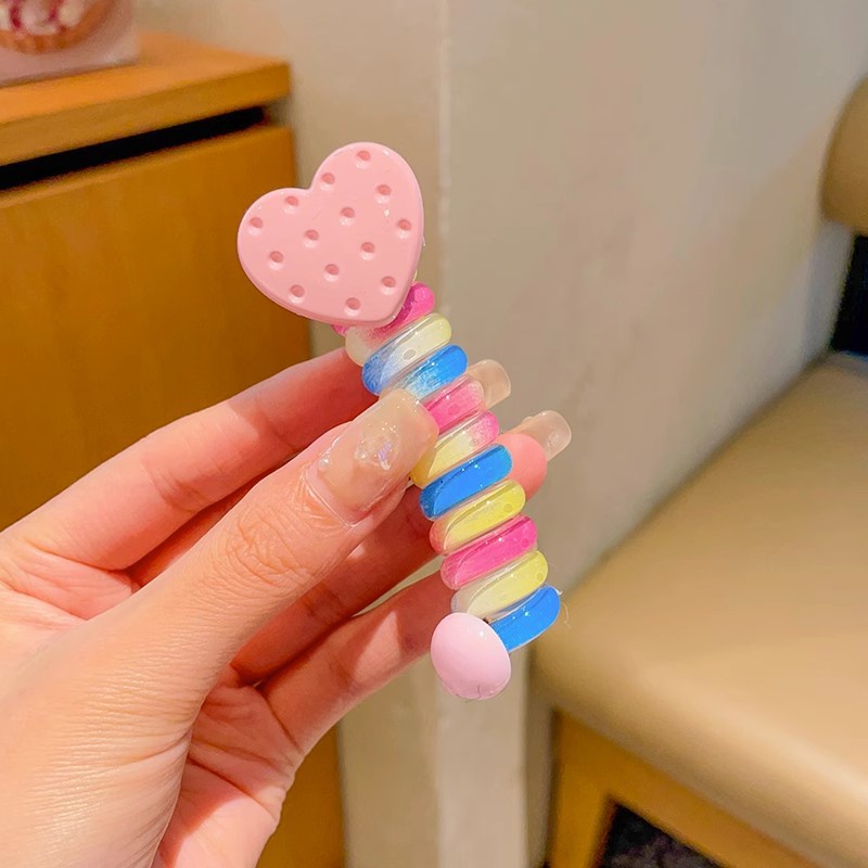 Dây Buộc Tóc Cao Su buộc tóc lò xo Co Giãn Đính Hoa Nhỏ Dễ Thương Cho Nữ Và Trẻ Em