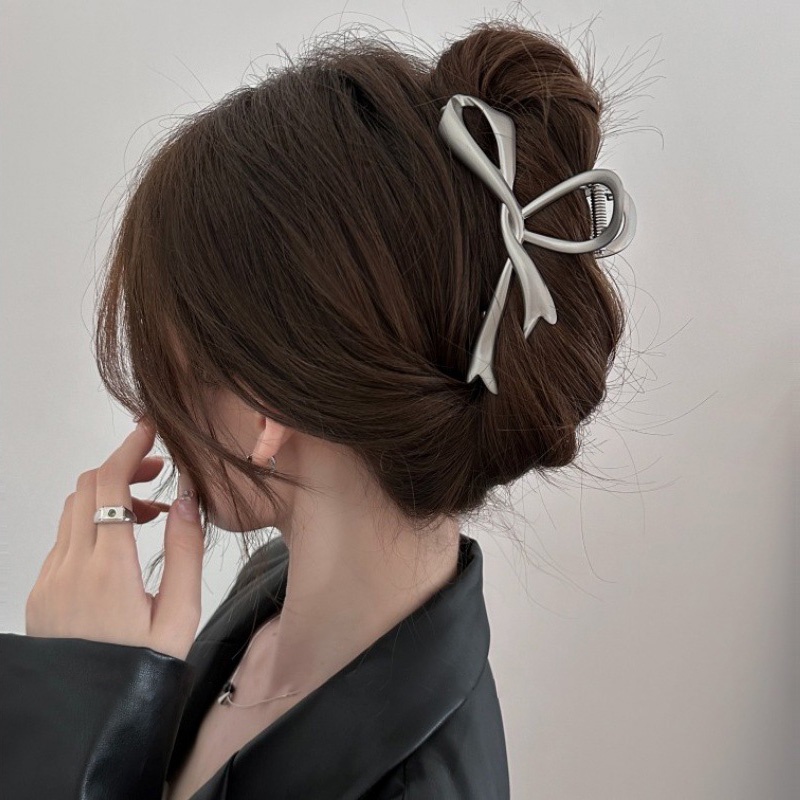 Kẹp Tóc Nơ Kim Loại Màu gradient Thời Trang Cho Nữ