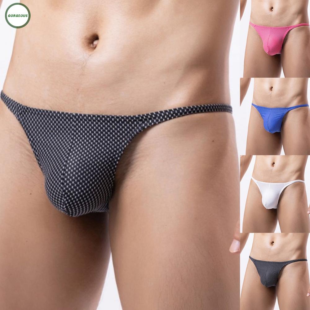 New Coming~Stylish Mens TBack Gstring Thong Underwear Low Waist and Comfortable Blue or Red#Home Essentialses