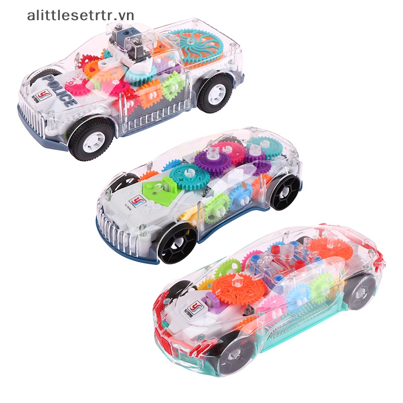 Alittlesetrtr Đồ Chơi Xe Cảnh Sát / Cảnh Sát Trong Suốt Có Đèn Phát Sáng vn