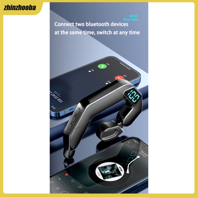 Fs Tai nghe không dây v19 Móc Vành Tai Có Màn Hình Hiển Thị Kỹ Thuật Số