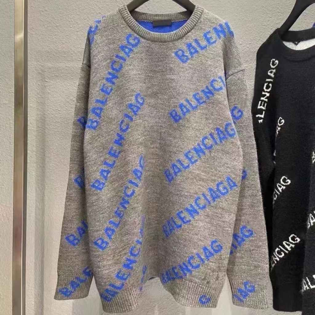 Áo Len Dáng Rộng In Chữ paris Thời Trang Thu Đông Kiểu Mới 23