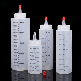Yt 120 / 350 / 500ml nhựa mũi kim quy mô bóp chai có thể bóp có thể bóp có chống rò rỉ cho nhà bếp salad nước sốt bóp chai