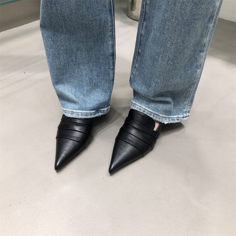 Giày Cao Gót Mũi Nhọn Phong Cách Âu Mỹ Thời Trang Mùa Thu Mới sk2023