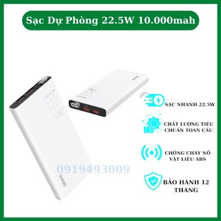 Sạc Dự Phòng 22.5W 10.000mah BWOO BO-P43 Báo Đèn Sạc nhanh cho mọi dòng máy ZINKA