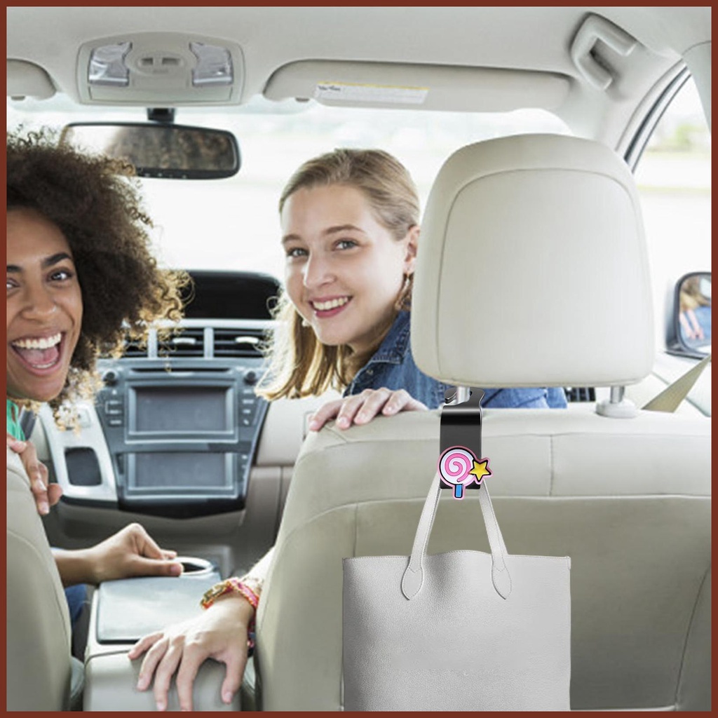 Móc Treo Túi Xách / Ví Đựng Đồ Dùng Gắn Đầu Xe Hơi Vô Hình Tiện Dụng