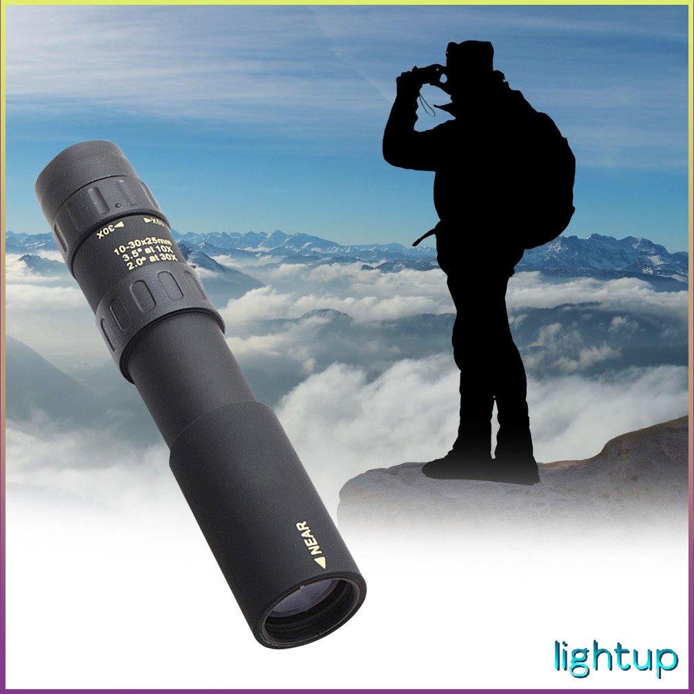 Binoculars 10-30X25 Zoom Monocular Telescope Pocket Optical Prism Scope