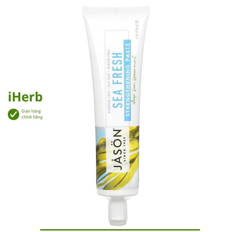 Kem đánh răng Jason Natural Sea Fresh hương bạc hà - iHerb việt Nam