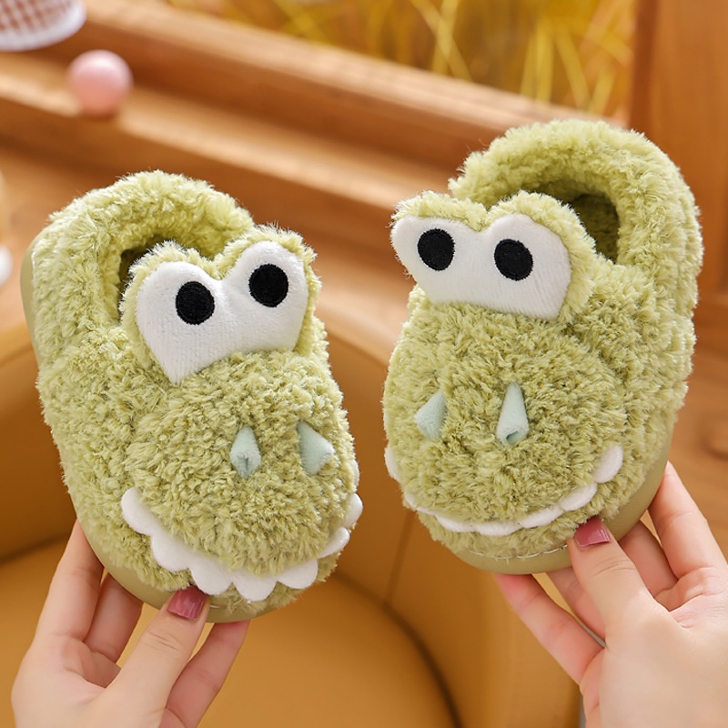 Dép cotton Đi Trong Nhà Đế Mềm Thời Trang Thu Đông Cho Bé Trai