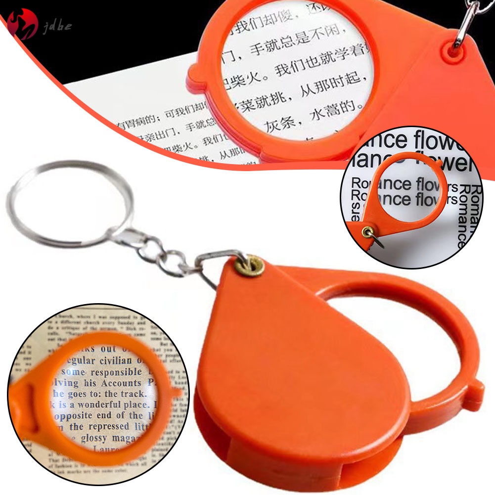 Thời Trang Móc Khóa Mặt Kính Lúp Phóng Đại Nhỏ Gọn Trang Trí Cho Bé Trai Bé Gái