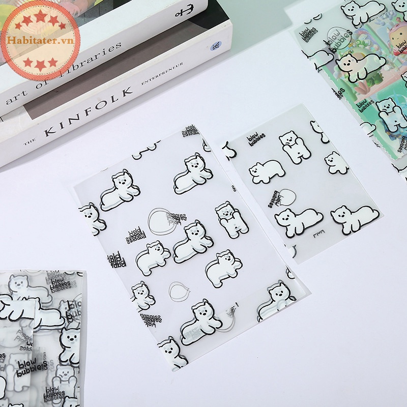 Set 10 Túi Đựng Thẻ / Bánh Kẹo / Quà Tặng In Họa Tiết Hoạt Hình Dễ Thương diy vn