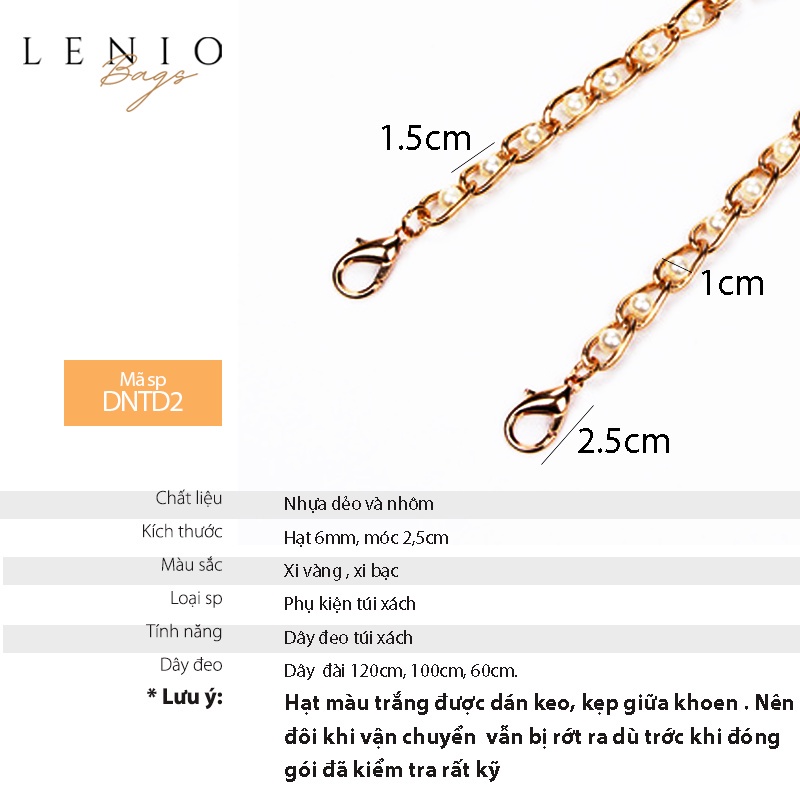 Dây đeo túi  xách  dây đeo thay thế   LENIO   DNT2