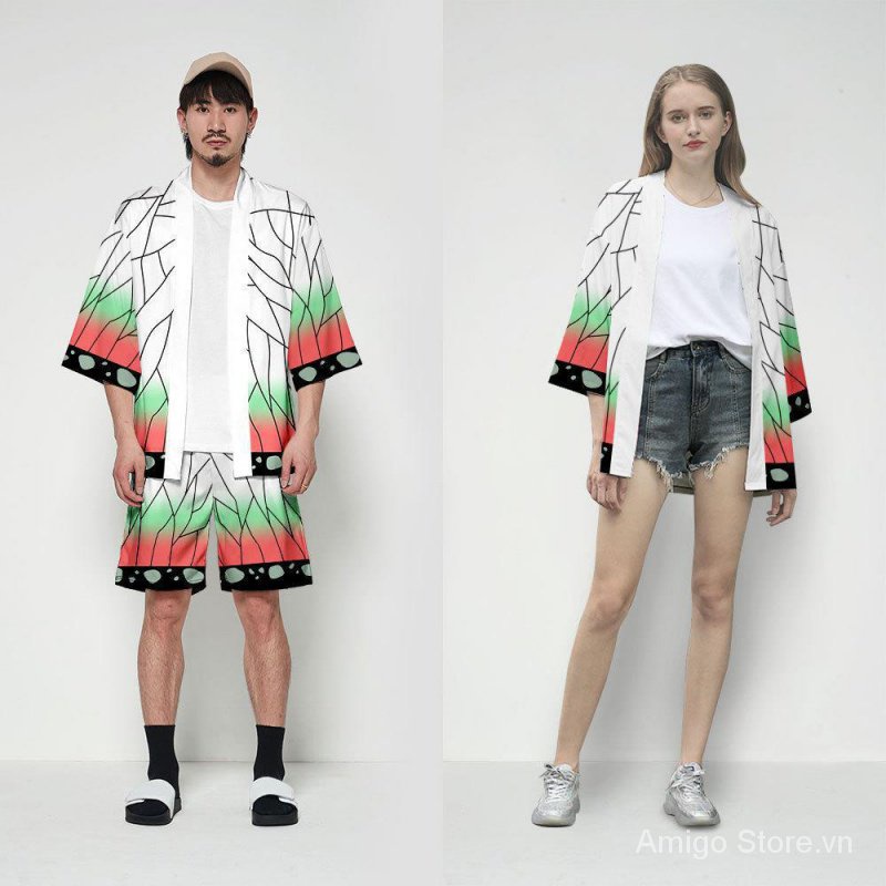 Áo Choàng Hóa Trang Nhân Vật tanjiro nezuko Trong Phim demon slayer