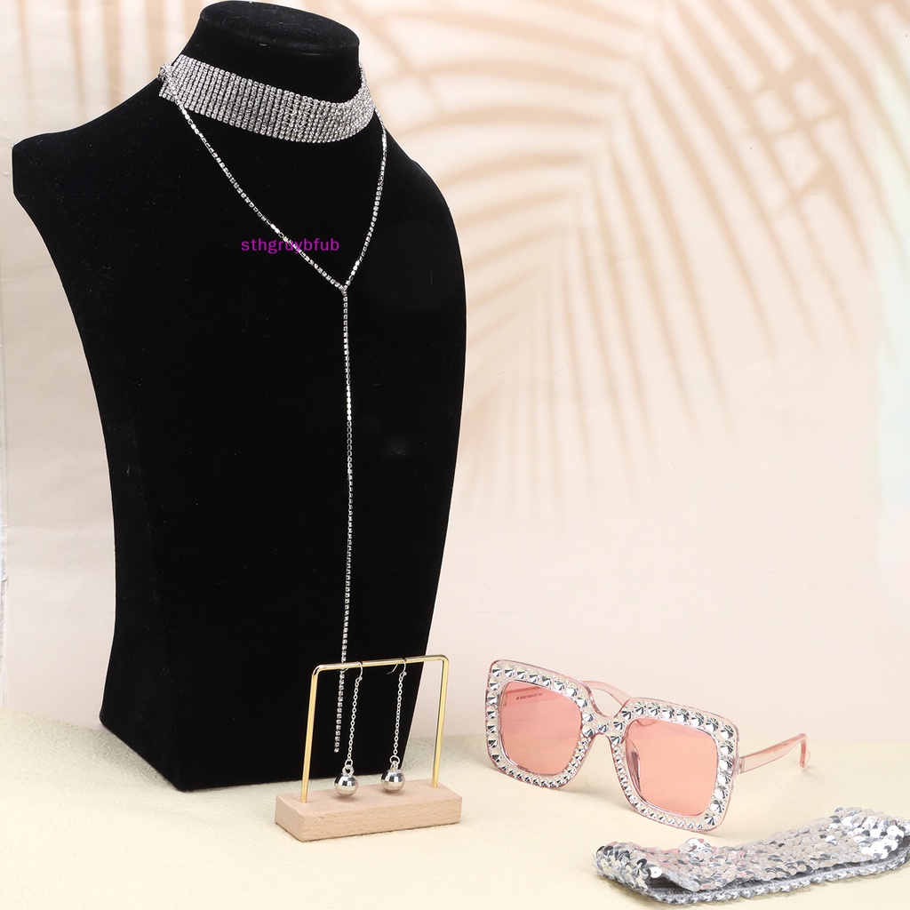 Sthb set 7 Kính Mát Vuông Màu Bạc Thời Trang Năm 1970s disco