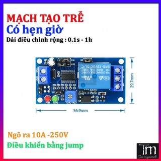 Mạch Tạo Trễ Có Hẹn Giờ Dải Rộng 0.1s - 1h