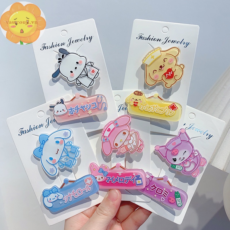 Vastji Kẹp Tóc Co Giãn Hình Hello Kitty my melody Ngọt Ngào Dễ Thương vn