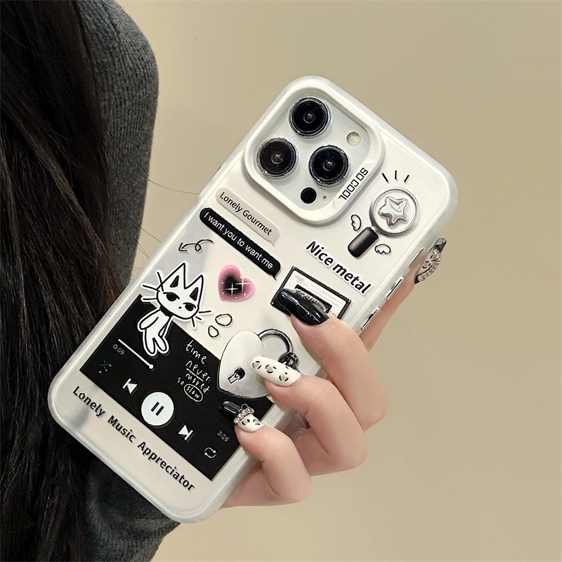 ỐP LƯNG IPHONE Ốp Điện Thoại Nhám In Hình Mèo Cho iphone15 / 14promax / 13 / 12 / 11 / xr / xs / x / xsmax / 7 / 8plus/-DINUO/HX-1