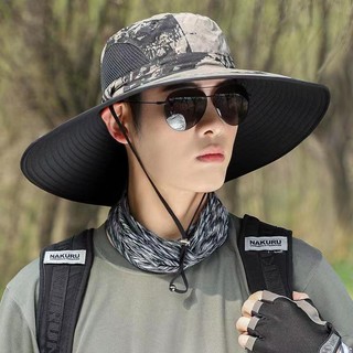 Mũ Rộng Vành 15cm Chống Nắng Tiện Lợi Cho Nam