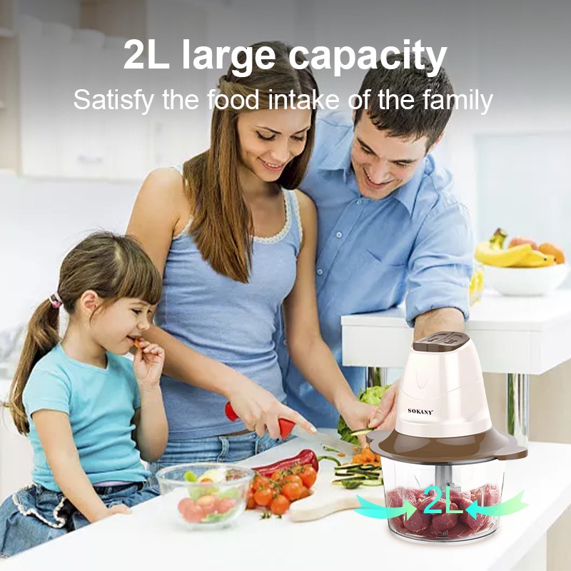 Máy Xay Thịt Đa Năng 2l Dung Tích Sokany 7006 Phong Cách Châu Âu