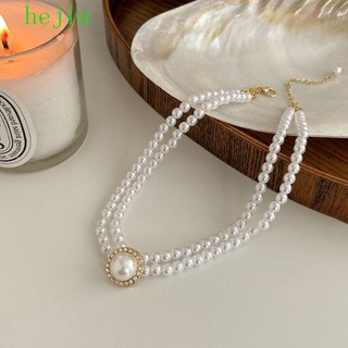 Hejiu Khuyên Tai Mặt Tròn Phong Cách Hàn Quốc Cổ Điển Sang Trọng