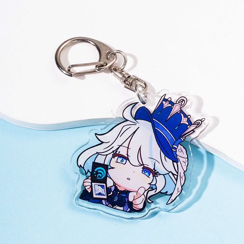 Móc khoá và dây treo điện thoại Lyney Furina Lynette Anime Genshin Impact Cute phụ kiện trang trí dễ thương