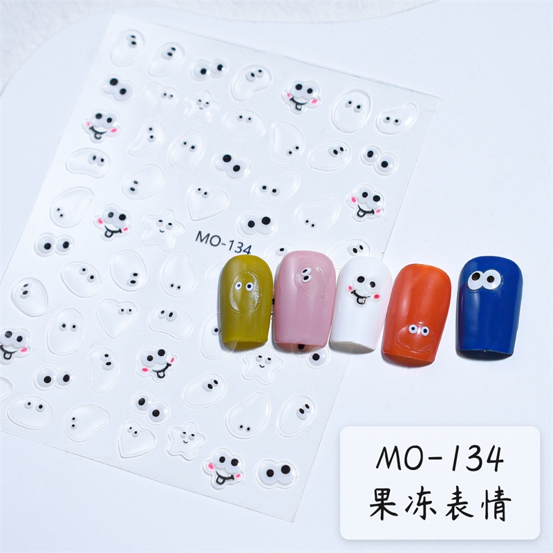 Miếng Dán Trang Trí Móng Tay 3d Hình Quái Vật Độc Đáo