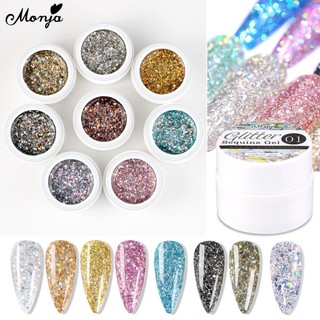 Monja Lọ gel Sơn Móng Tay Kim Tuyến 5ml diy