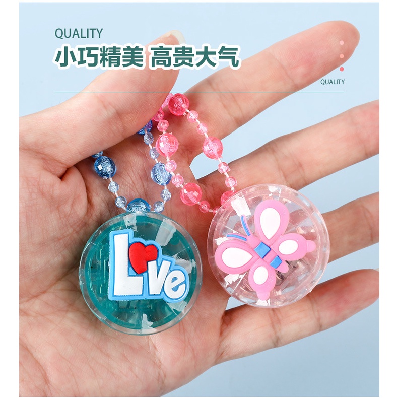 Vòng cổ Mặt Hình Công Chúa Hoạt Hình Màu Dạ Quang Cho Bé Gái