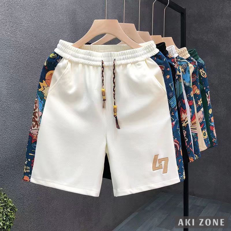 Quần short Thêu Họa Tiết size Lớn Thời Trang Mùa Hè 2023 Cho Nam