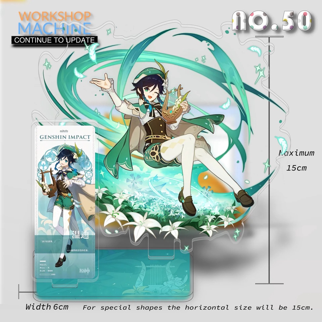 Mô hình Standee Genshin Impact Combination Stand Original Design 13 Phụ kiện trang trí để bàn góc học tập