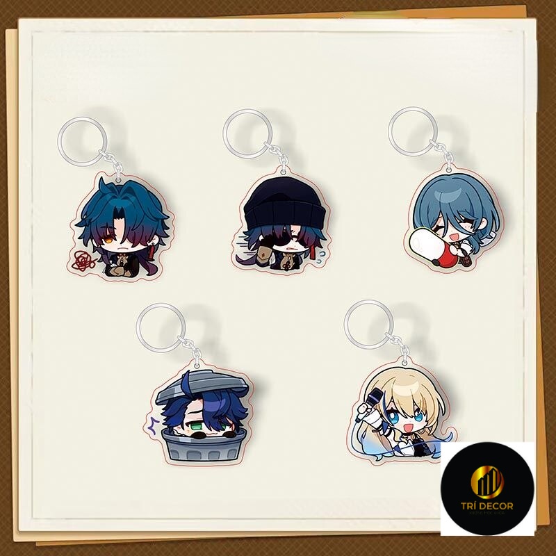 Móc khoá Luka Blade Kafka Anime KeyChain Honkai Star Rail Anime Manga Nhật Bản Phụ Kiện Trang Trí Túi xách Balo