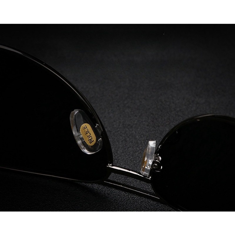 Thời Trang Kính Mát Phân Cực Gọng Kim Loại Cho Nam