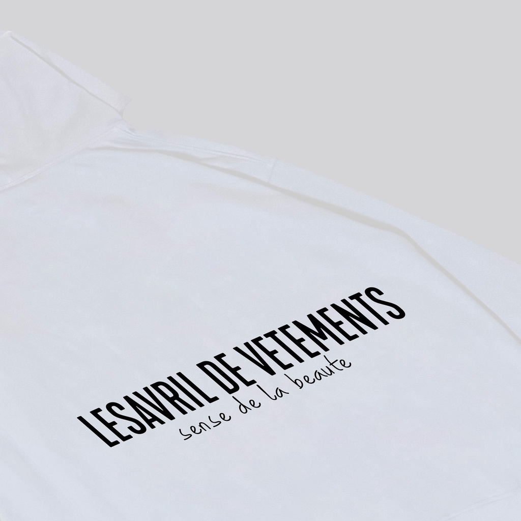 Áo khoác nỉ Hoodie Lesavril de Vetements SDLB - White