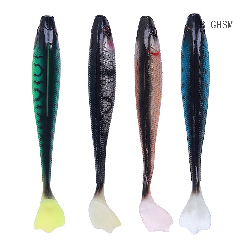 BIGHSM Set 7 Mồi Câu Cá Giả 9cm 5.6g Mắt Vịt 3d