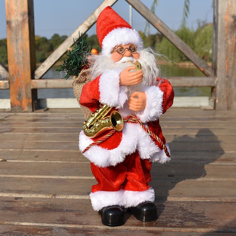 Hàng Mới Về Búp Bê Ông Già Noel Phát Nhạc Trang Trí Giáng Sinh Năm Mới Hàng Bán Chạy Bằng Điện Quà Tặng Cho Trẻ Em
