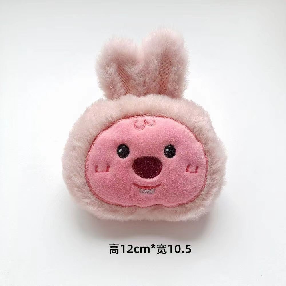 Dây Đeo Điện Thoại Bện Họa Tiết Hoạt Hình Màu Hồng ere1 Dễ Thương