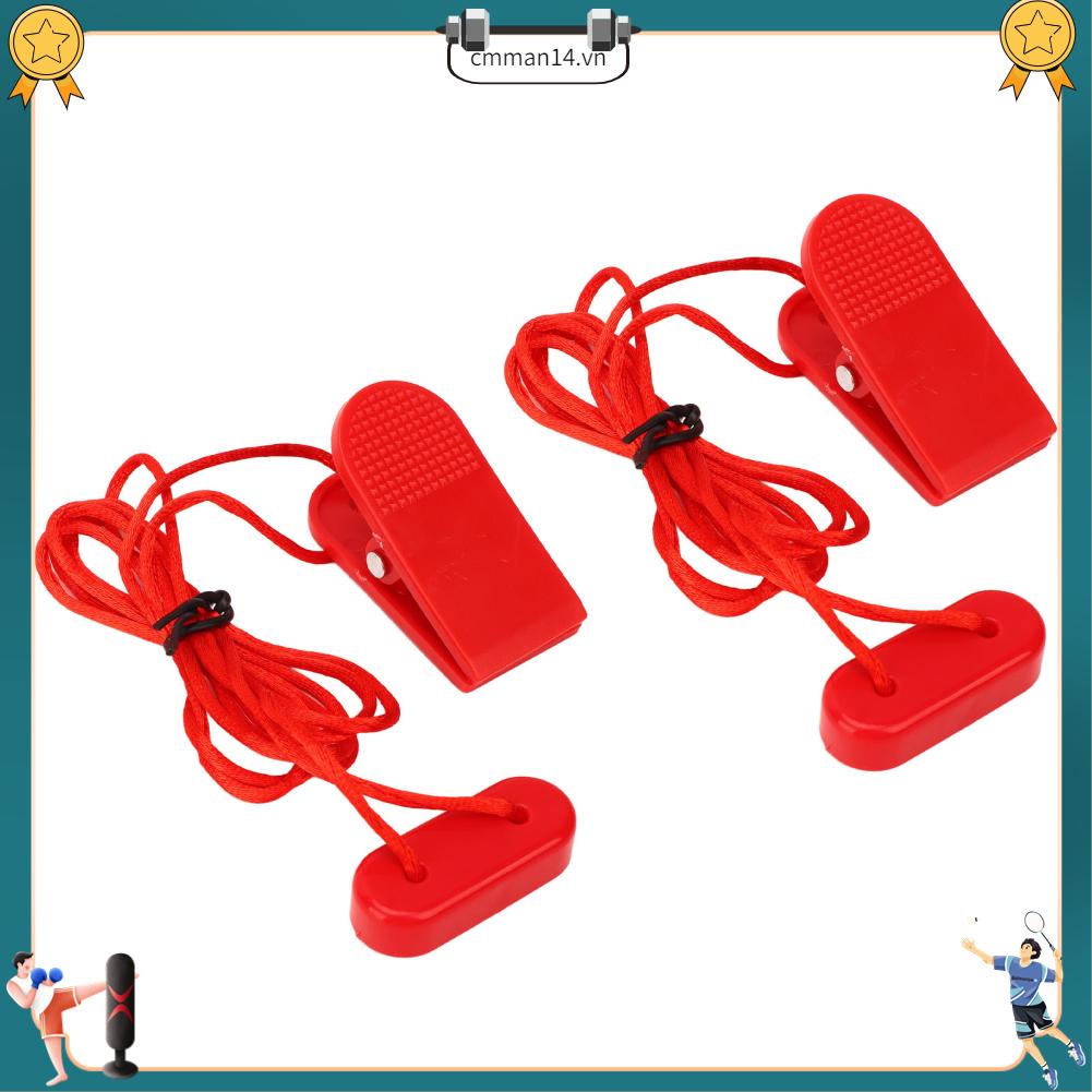 Sportime 2 Chiếc Máy Chạy Bộ Chìa Khóa An Toàn Đa Năng Nam Châm Thay Thế Đỏ