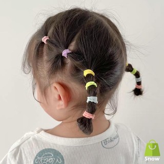 100 Dây Thun Cột Tóc Nhiều Màu Bé Gái