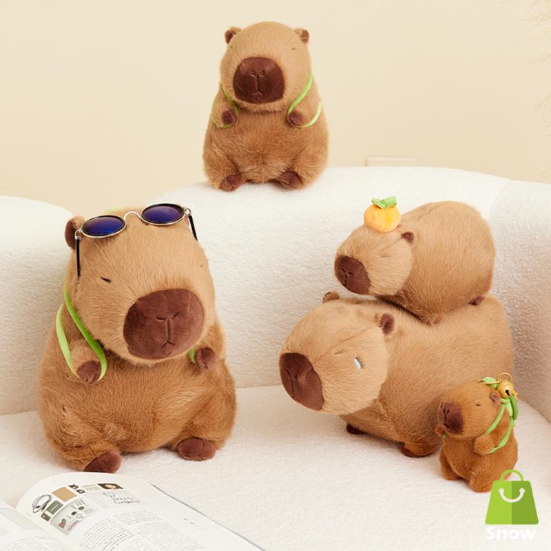 🔥CÓ SẴN🔥Gấu bông Capybara siêu mềm Búp Bê Nhồi Bông Capybara Mềm Mại Đáng Yêu, Gấu Bông Mô Phỏng Capybara