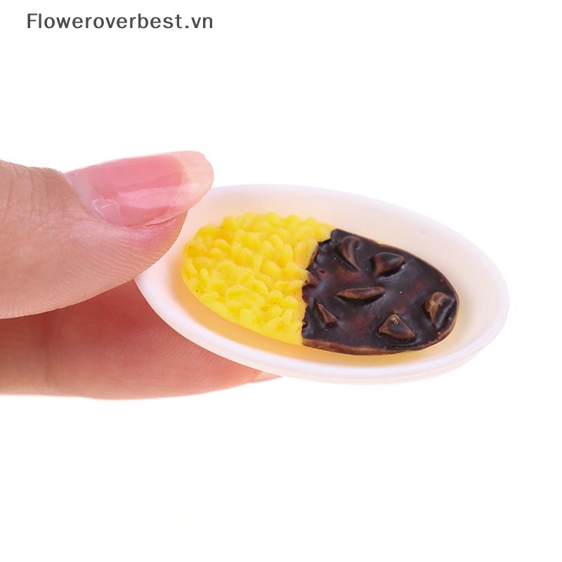 1 Bộ Đồ Ăn Sáng Mô Phỏng Bánh Mì / Thức Ăn Sáng Cho Nhà Búp Bê 1 / 12