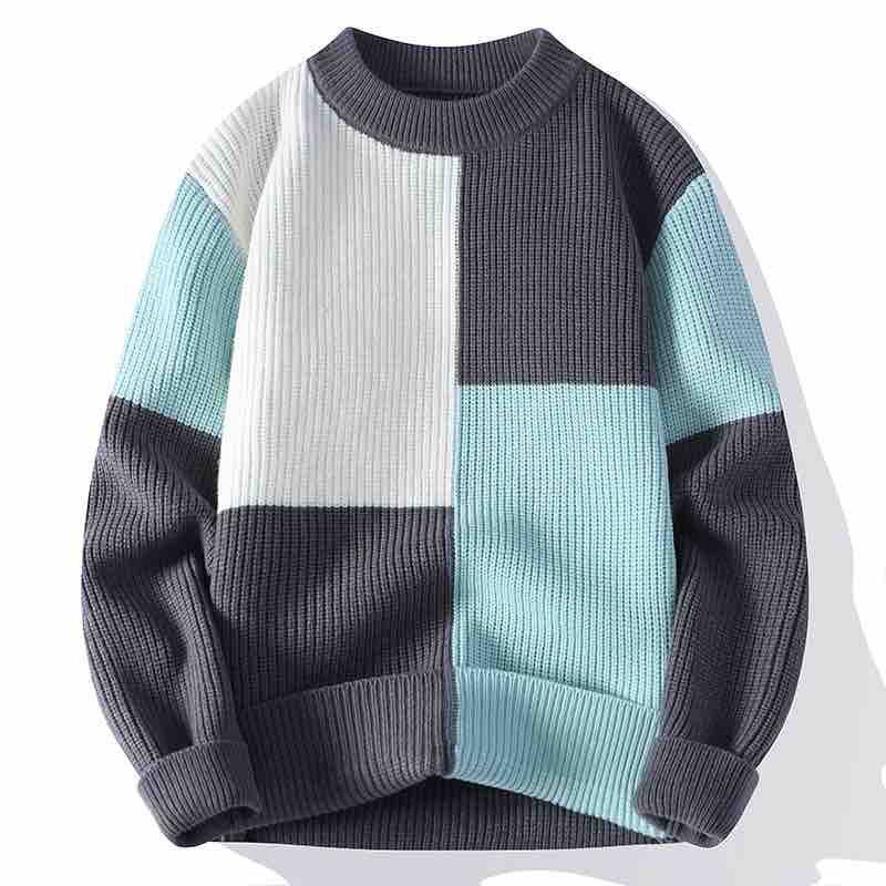 Áo sweater Cổ Tròn Dáng Rộng Dày Dặn Ấm Áp Thoải Mái Thời Trang Cho Nam