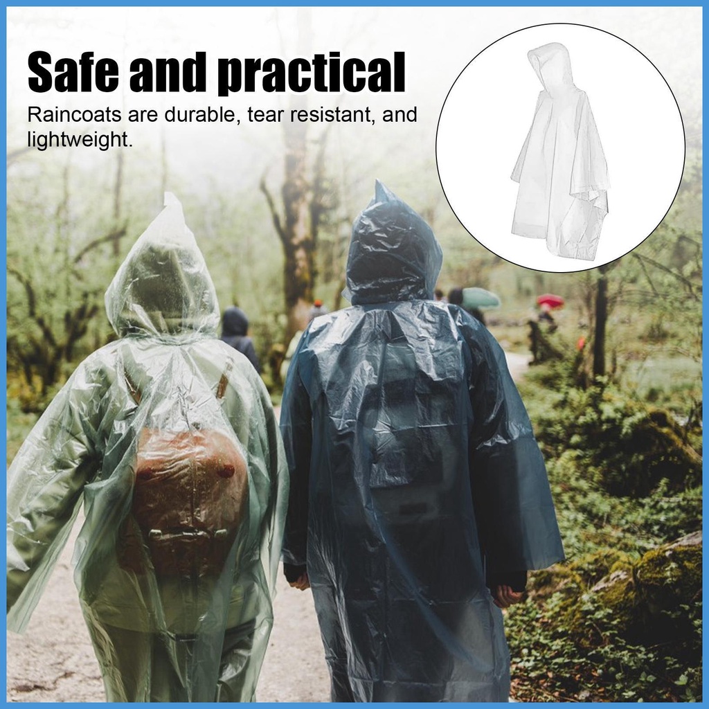 Áo Mưa Nhẹ Có Mũ Trùm Đầu Phong Cách Đi Mưa Nhẹ Nhàng Chống Nước Cho Nam Và Nữ luvn