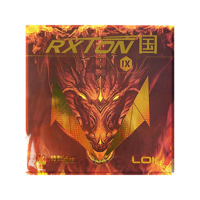 Loki rxton Bộ 9 Vợt Bóng Bàn Bằng Cao Su Dính Được ping pong Màu Xanh Dương Truyền Thống Kèm Vòng Đệm