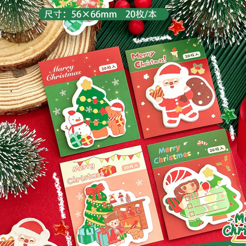 Bộ 20 sticker Trang Trí Giáng Sinh Dễ Thương